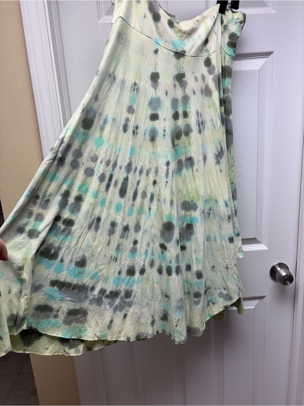 Soft Surroundings Soledad Tie-Dye Maxi Skirt XL NWT Made in USA - Picture 7 of 12